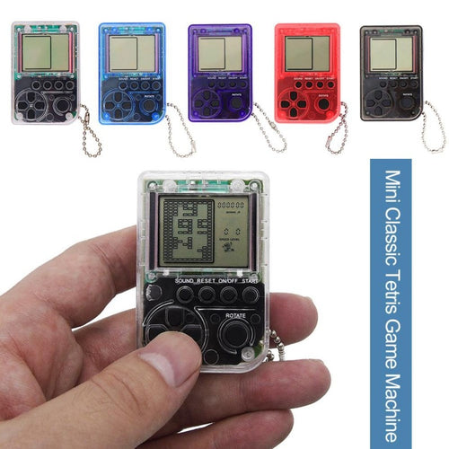 Mini Classic Game Machine Children\'s Handheld Retro Nostalgic Mini Game Console With Keychain Tetris Video Games Classic Games