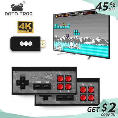 Data Frog USB Wireless Handheld TV Video Game Console Build In 600 Classic Game 8 Bit Mini Video Console Support AV/HDMI Output