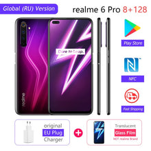 Load image into Gallery viewer, realme 6 Pro 6pro 8GB RAM 128GB ROM Global Version Mobile Phone Snapdragon 720G 30W Flash Charge 64MP Camera EU Plug NFCellphone