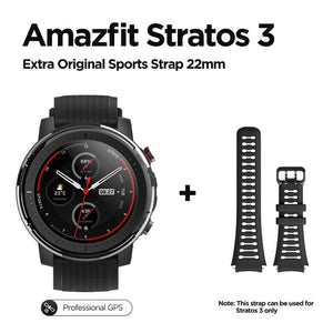 IN Stock Global Version New Amazfit Stratos 3 Smart Watch GPS 5ATM Bluetooth Music Dual Mode 14 Days Smartwatch For Android 2019