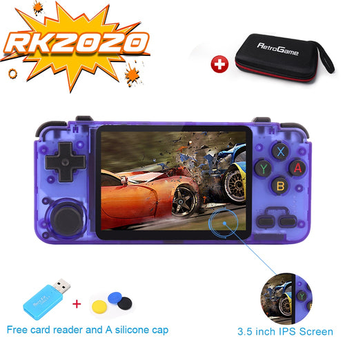 RK2020 Retro Console 3.5inch IPS screen portable handheld game console  PS1 N64 games video game player rk2020