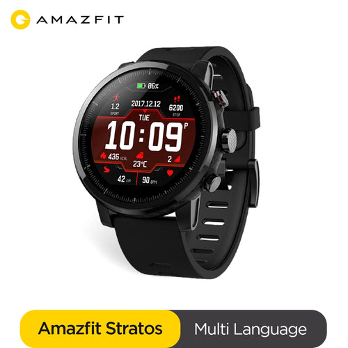 In stock Global version Amazfit Stratos Pace 2 Bluetooth Smartwatch GPS GLONASS Heart rate Monitor 5ATM Waterproof Smart Watch