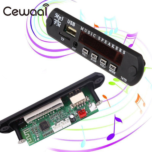 Cewaal DC5V Car Vehicles MP3 WMA Decoder Board Audio Module USB FM TF Radio For Car MP3 Accessories