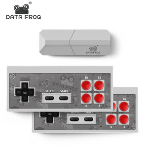 Data Frog USB Wireless Handheld TV Video Game Console Build In 600 Classic Game 8 Bit Mini Video Console Support AV/HDMI Output