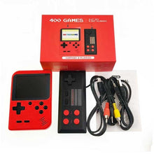 Load image into Gallery viewer, New Built-in 400 Games 1000mAh Battery Retro Video Handheld Game Console+Gamepad 2 Players Doubles 3.0 Inch LCD Game Player