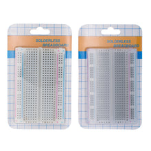 Load image into Gallery viewer, Mini bread board/breadboard 8.5cm x 5.5cm 400 holes Transparent/White DIY Electronic experimental Universal PCB