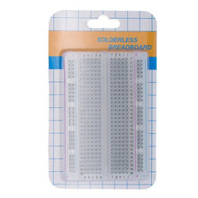 Load image into Gallery viewer, Mini bread board/breadboard 8.5cm x 5.5cm 400 holes Transparent/White DIY Electronic experimental Universal PCB