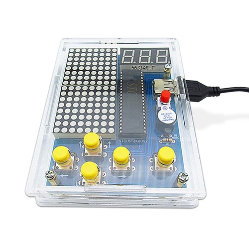 DIY Game Kit Retro Classic Electronic Soldering Kit , Tetris/Snake/Plane/Racing with Case