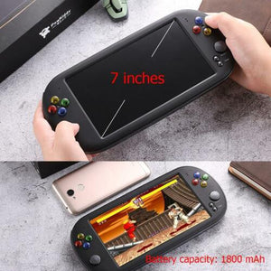 32/64/128 Bit 5" 7" LCD X9 plus Double rocker 16G Handheld Retro Game Console Video MP5 TF Card for GBA/NES 10000 games