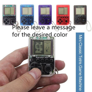 Mini Classic Game Machine Children\'s Handheld Retro Nostalgic Mini Game Console With Keychain Tetris Video Games Classic Games