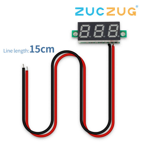 0.28 Inch 2.5V-30V Mini Digital Voltmeter Voltage Tester Meter LED Screen Electronic Parts Accessories Digital Voltmeter