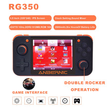 Load image into Gallery viewer, ANBERNIC New Retro Game RG350 Video Game Handheld game console MINI 64 Bit 3.5 inch IPS Screen 16G+32G TF Game Player RG 350 PS1