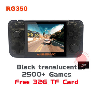 ANBERNIC New Retro Game RG350 Video Game Handheld game console MINI 64 Bit 3.5 inch IPS Screen 16G+32G TF Game Player RG 350 PS1