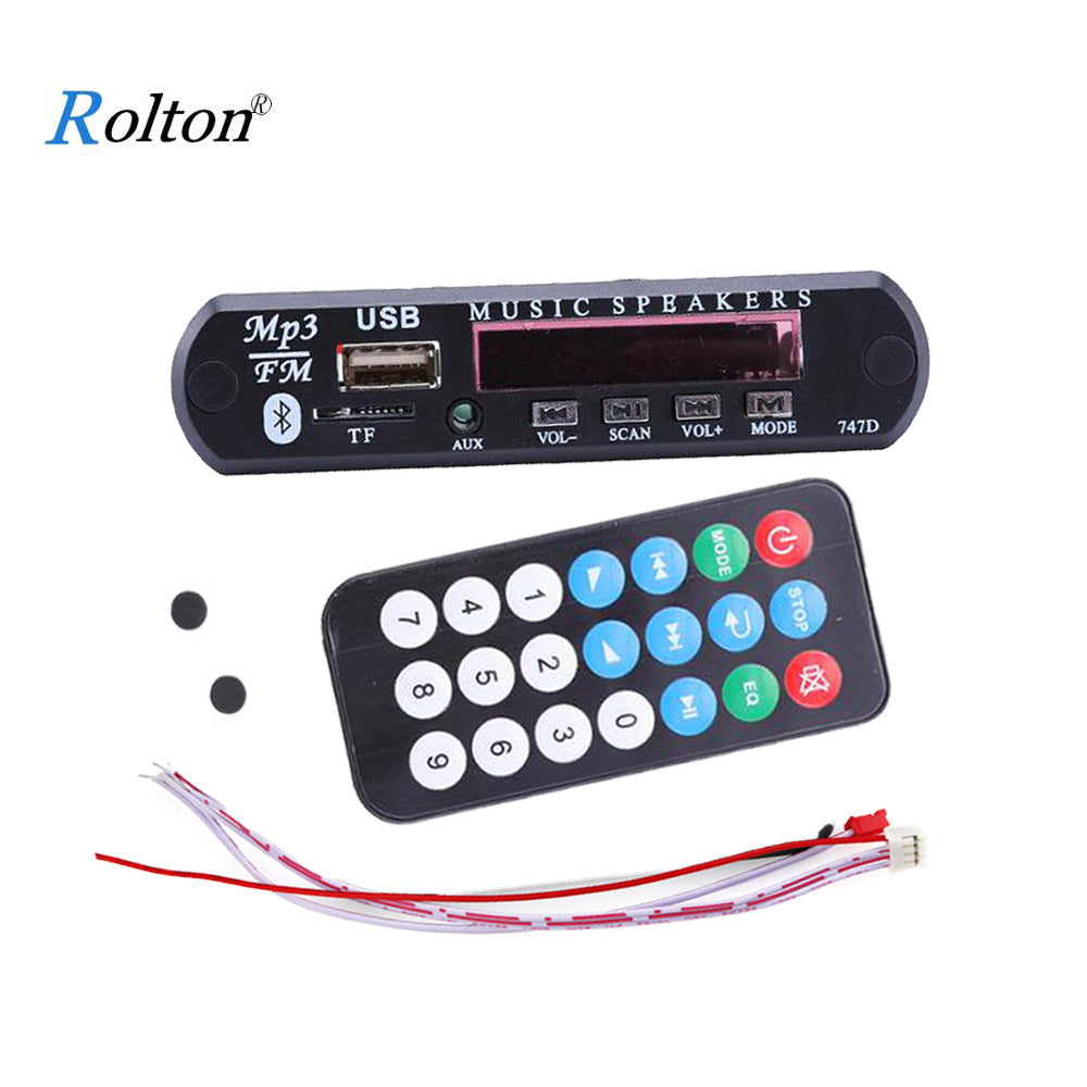 DC 12V Car Bluetooth MP3 WMA FM AUX Decoder Board Plate Audio Module TF SD Card USB Radio Car MP3 Speaker Accessories