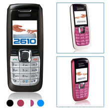 Load image into Gallery viewer, Low Mobile Phone 2610 Low-End Cheap Activity Straight Button Function Durable Elderly-Style Small Mobile Phone