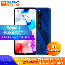 Load image into Gallery viewer, Global ROM Xiaomi Redmi 8 3GB 32GB Smartphone Snapdragon 439 Octa Core 12MP Dual Camera Mobile Phone 5000mAh