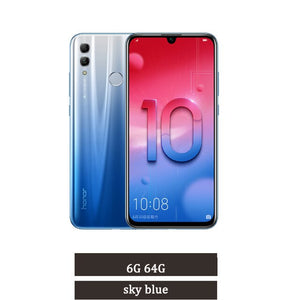 Honor 10 Lite honor10 Smart phone 6.21 inch 2340*1080 Octa Core Mobile Phone 3 Cameras Fingerprint