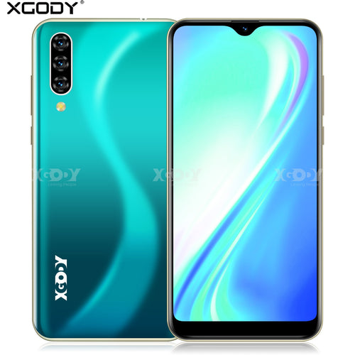 Xgody Note 7 2GB 16GB Smartphone 6.26'' Water Drop HD Screen MTK6580 Quad Core Android 9.0 Face unlock 2800mAh 3G Mobile Phone