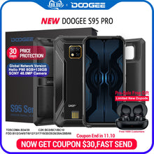 Load image into Gallery viewer, IP68/IP69K DOOGEE S95 Pro Modular Rugged Mobile Phone 6.3inch Display 5150mAh Helio P90 Octa Core 8GB 128GB 48MP Cam Android 9