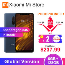 Load image into Gallery viewer, Global Version Xiaomi POCOPHONE F1 6GB 128GB Smartphone Snapdragon 845 Octa Core 6.18&quot; FHD Screen 20MP Front Camera Mobile Phone