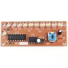 Load image into Gallery viewer, Flashing Lights DIY Kit Strobe NE555 + CD4017 Electronic Practice Learning Kits Suite Parts Light Water Flowing LED Module