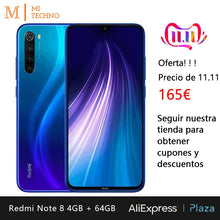 Load image into Gallery viewer, Xiaomi Redmi Note 8 Smartphone (4GB RAM 64GB ROM mobile phone, free, new, cheap, 4000mAh battery, 48MP camera) [Global Version]