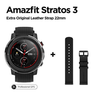 IN Stock Global Version New Amazfit Stratos 3 Smart Watch GPS 5ATM Bluetooth Music Dual Mode 14 Days Smartwatch For Android 2019