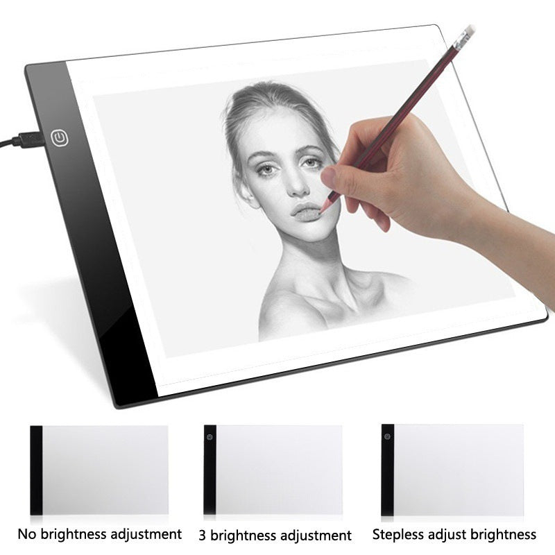 Digital Graphic Tablet A4 LED Artist Thin Art Stencil Drawing Board Light Box Tracing Writing Portable Electronic Tablet Pad