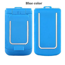 Load image into Gallery viewer, Mini Flip Mobile Phone  J9 0.66" Smallest Cell Phone Wireless Bluetooth Dialer FM Magic Voice Handsfree Earphone For Kids