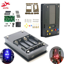 Load image into Gallery viewer, Electronic DIY Kit 8x16 Dot matrix game machine with Acrylic Diy Kit Electronic