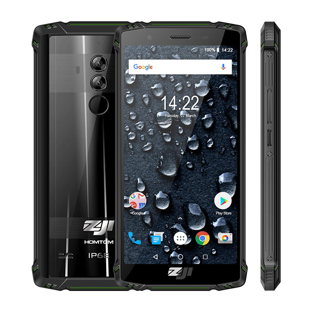 HOMTOM ZOJI Z9 IP68 Waterproof Helio P23 Android 8.1 Octa core Smartphone 5.7